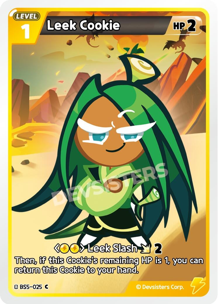 Image for Leek Cookie (025) (BS5-025) (BS5-BS7) - CookieRun: Braverse TCG