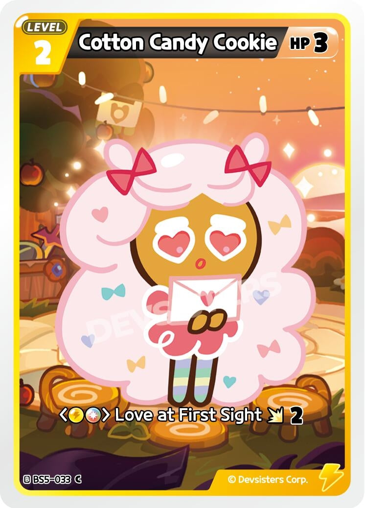 Image for Cotton Candy Cookie (033) (BS5-033) (BS5-BS7) - CookieRun: Braverse TCG