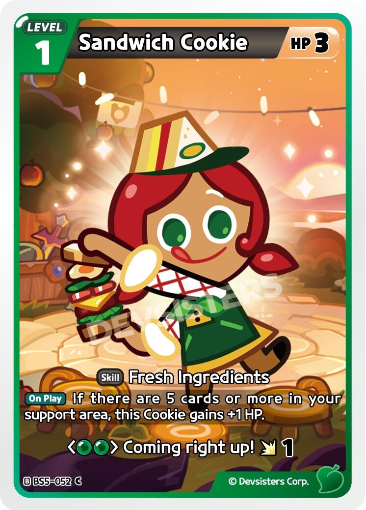 Image for Sandwich Cookie (052) (BS5-052) (BS5-BS7) - CookieRun: Braverse TCG