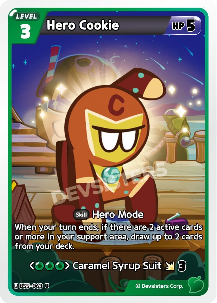 Image for Hero Cookie (BS5-063) (BS5-BS7) - CookieRun: Braverse TCG
