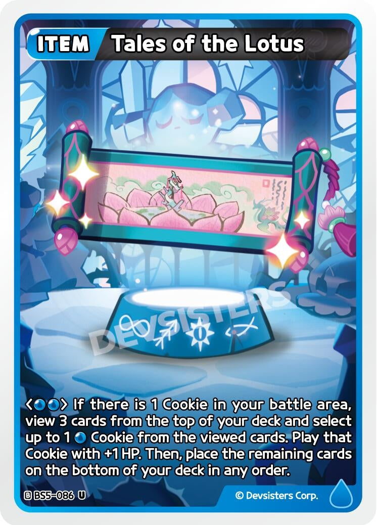 Image for Tales of the Lotus (BS5-086) (BS5-BS7) - CookieRun: Braverse TCG
