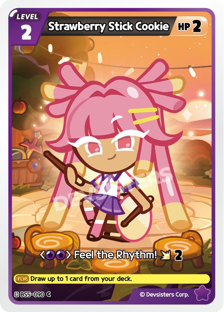 Image for Strawberry Stick Cookie (090) (BS5-090) (BS5-BS7) - CookieRun: Braverse TCG
