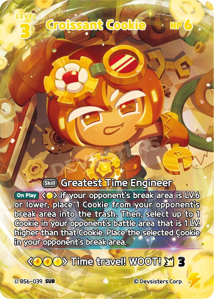 Image for Croissant Cookie (039) (SUR) (BS6-039) (BS5-BS7) - CookieRun: Braverse TCG