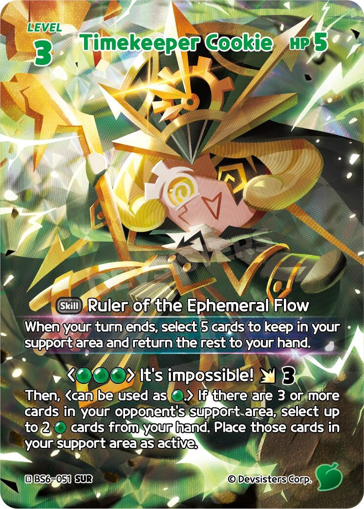 Image for Timekeeper Cookie (051) (SUR) (BS6-051) (BS5-BS7) - CookieRun: Braverse TCG