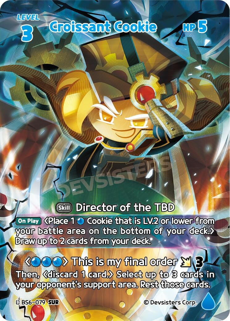Image for Croissant Cookie (079) (SUR) (BS6-079) (BS5-BS7) - CookieRun: Braverse TCG