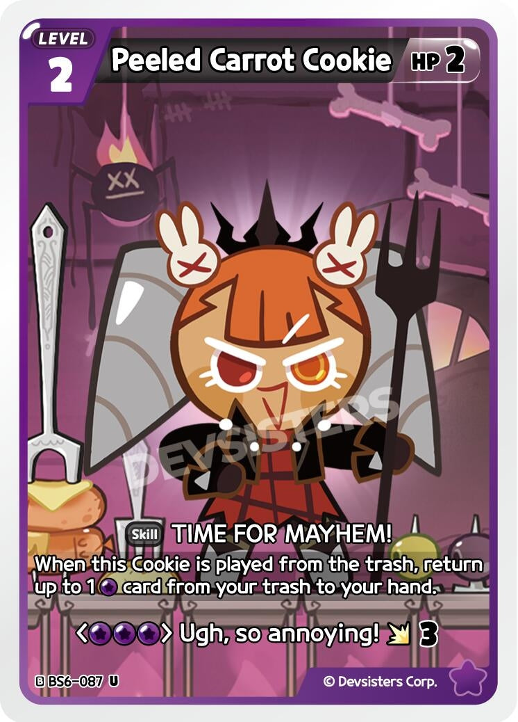 Image for Peeled Carrot Cookie (BS6-087) (BS5-BS7) - CookieRun: Braverse TCG