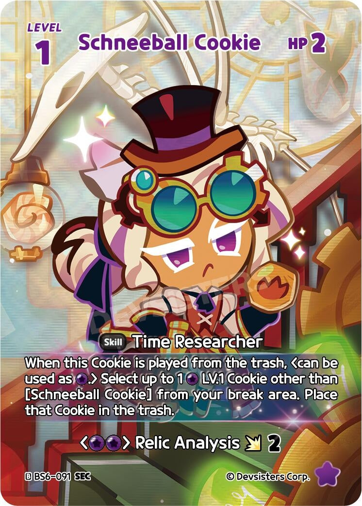Image for Schneeball Cookie (091) (SEC) (BS6-091) (BS5-BS7) - CookieRun: Braverse TCG
