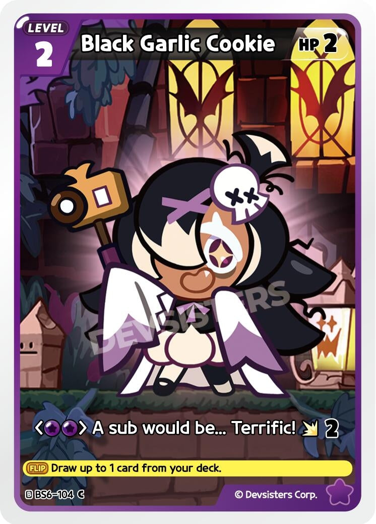 Image for Black Garlic Cookie (BS6-104) (BS5-BS7) - CookieRun: Braverse TCG