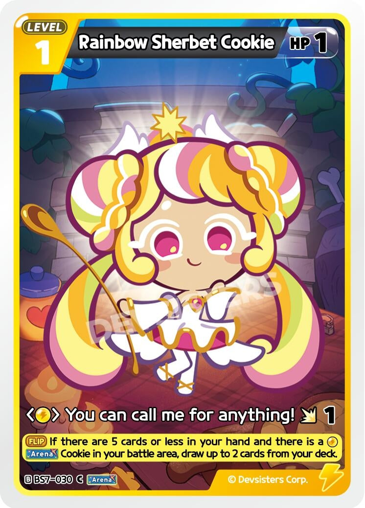 Image for Rainbow Sherbet Cookie (BS7-030) (BS5-BS7) - CookieRun: Braverse TCG