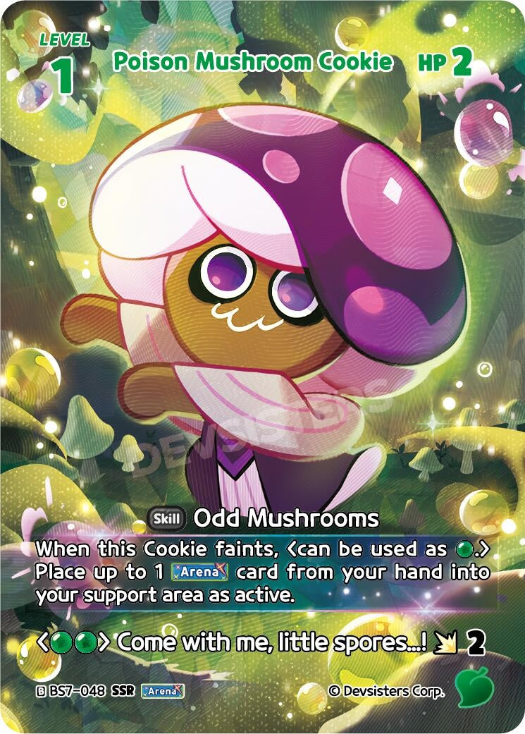Image for Poison Mushroom Cookie (SSR) (BS7-048) (BS5-BS7) - CookieRun: Braverse TCG