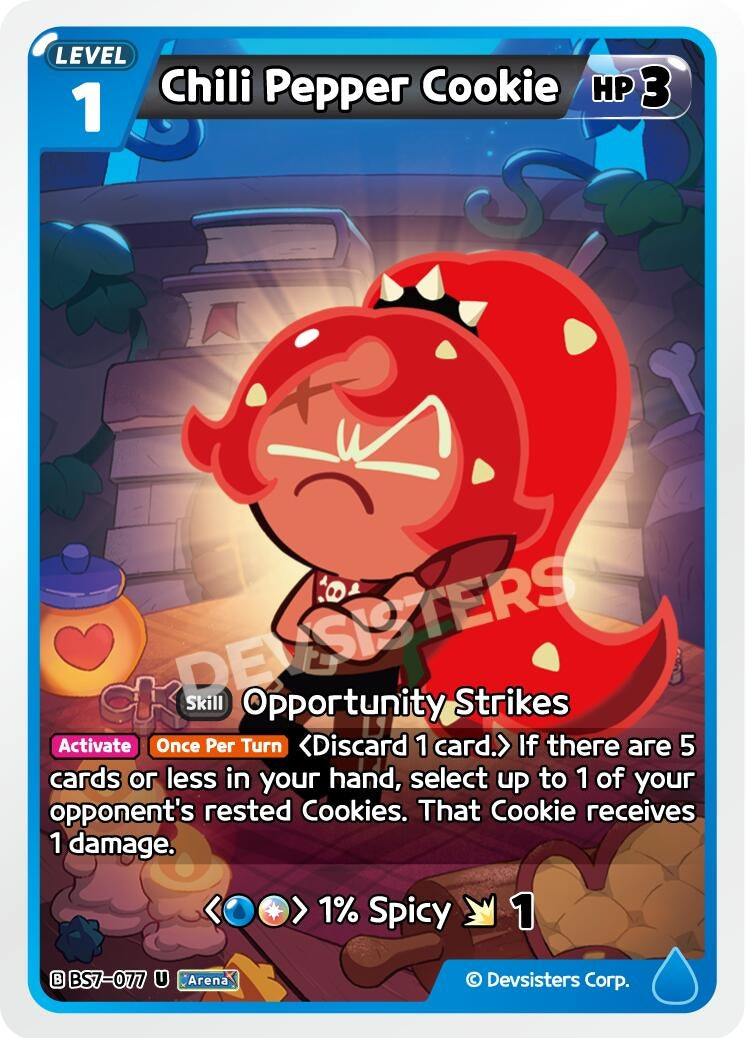 Image for Chili Pepper Cookie (077) (BS7-077) (BS5-BS7) - CookieRun: Braverse TCG