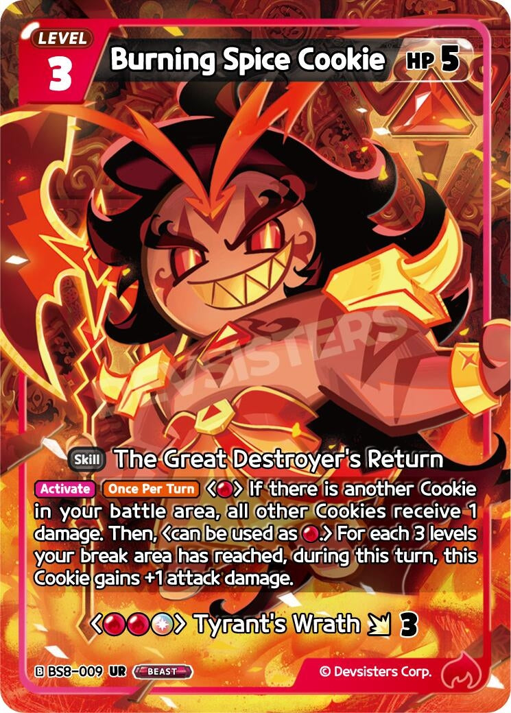 Image for Burning Spice Cookie (BS8-009) (BS8-BS9) - CookieRun: Braverse TCG