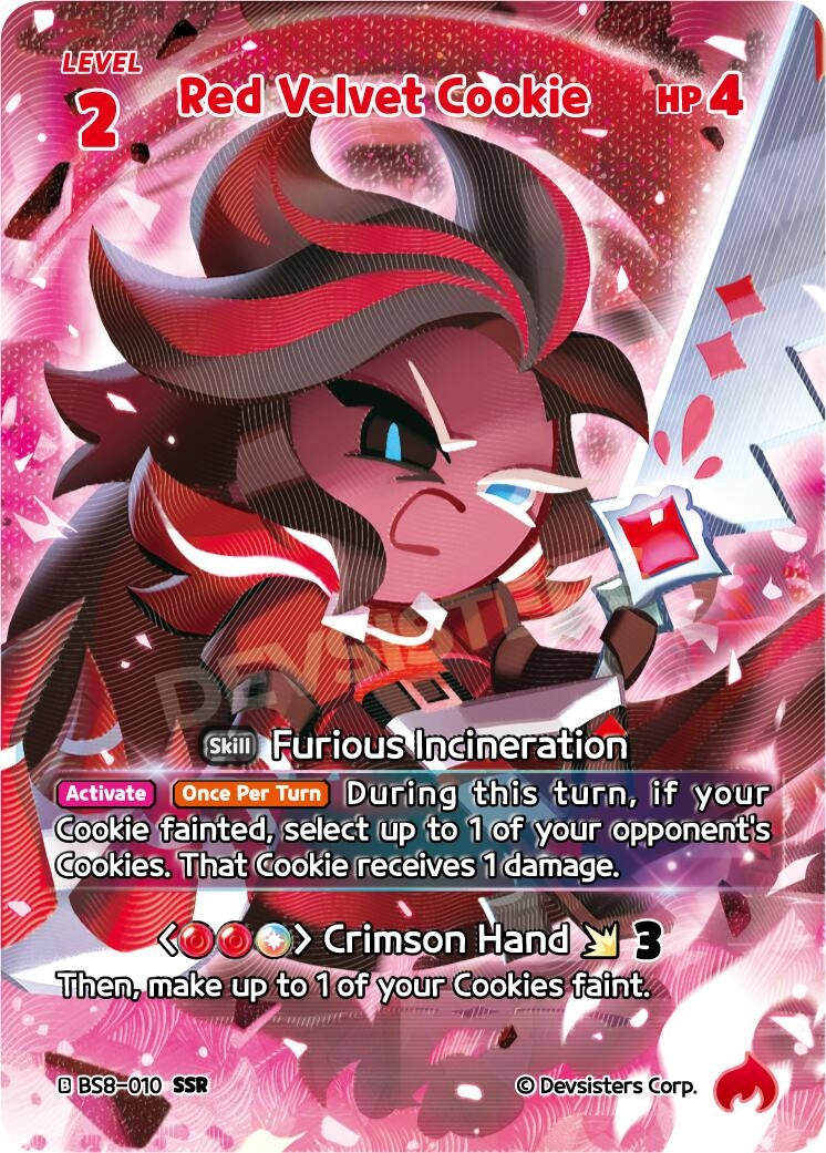Image for Red Velvet Cookie (SSR) (BS8-010) (BS8-BS9) - CookieRun: Braverse TCG