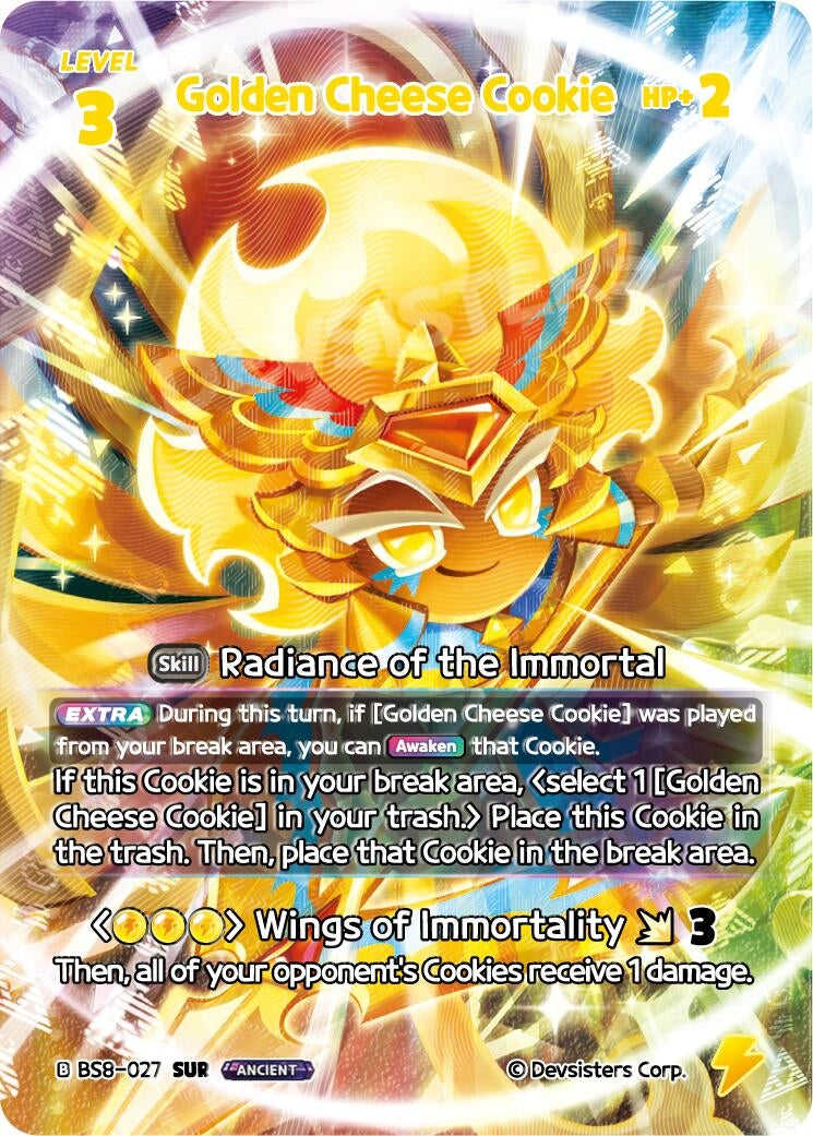 Image for Golden Cheese Cookie (027) (SUR) (BS8-027) (BS8-BS9) - CookieRun: Braverse TCG