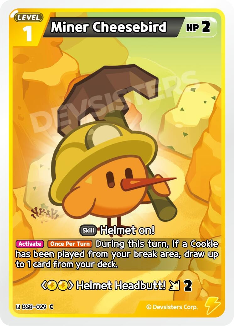 Image for Miner Cheesebird (BS8-029) (BS8-BS9) - CookieRun: Braverse TCG