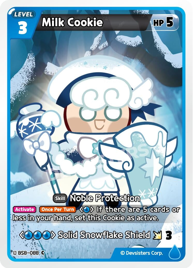 Image for Milk Cookie (088) (BS8-088) (BS8-BS9) - CookieRun: Braverse TCG