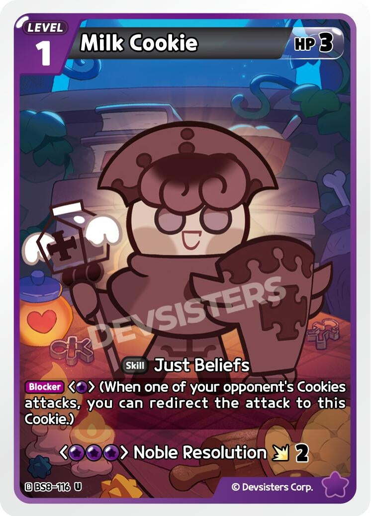 Image for Milk Cookie (116) (BS8-116) (BS8-BS9) - CookieRun: Braverse TCG