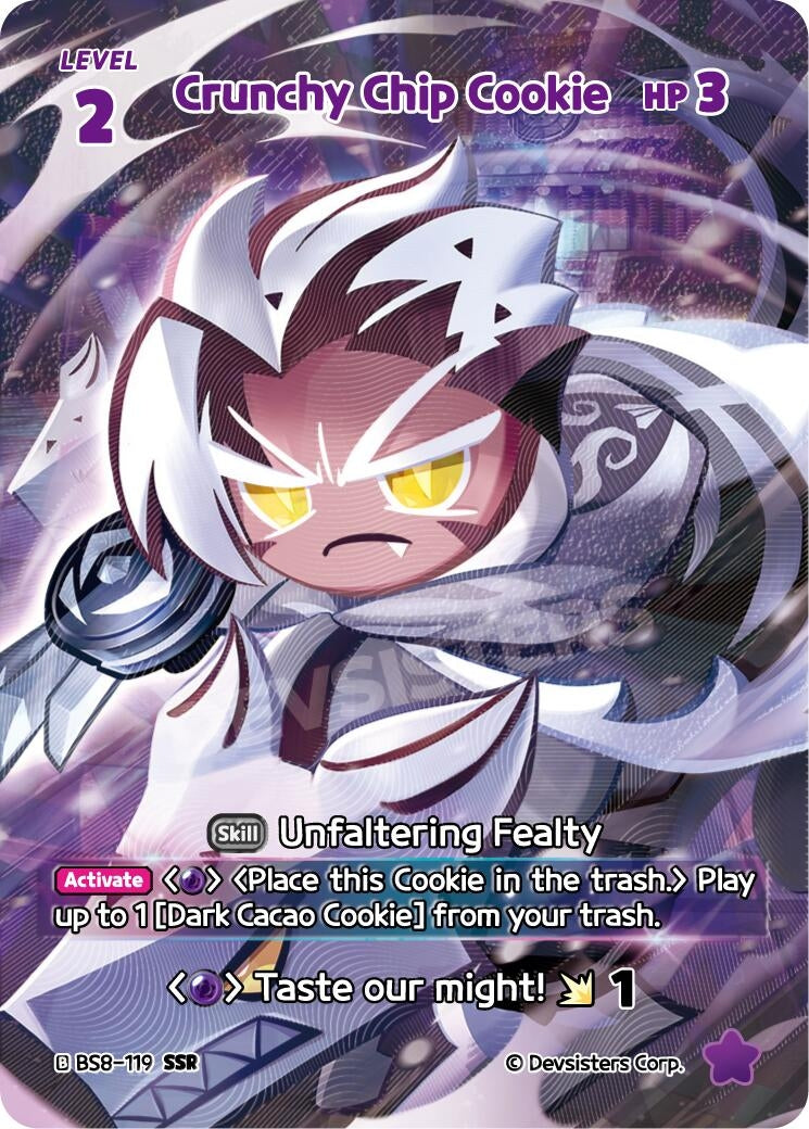 Image for Crunchy Chip Cookie (SSR) (BS8-119) (BS8-BS9) - CookieRun: Braverse TCG