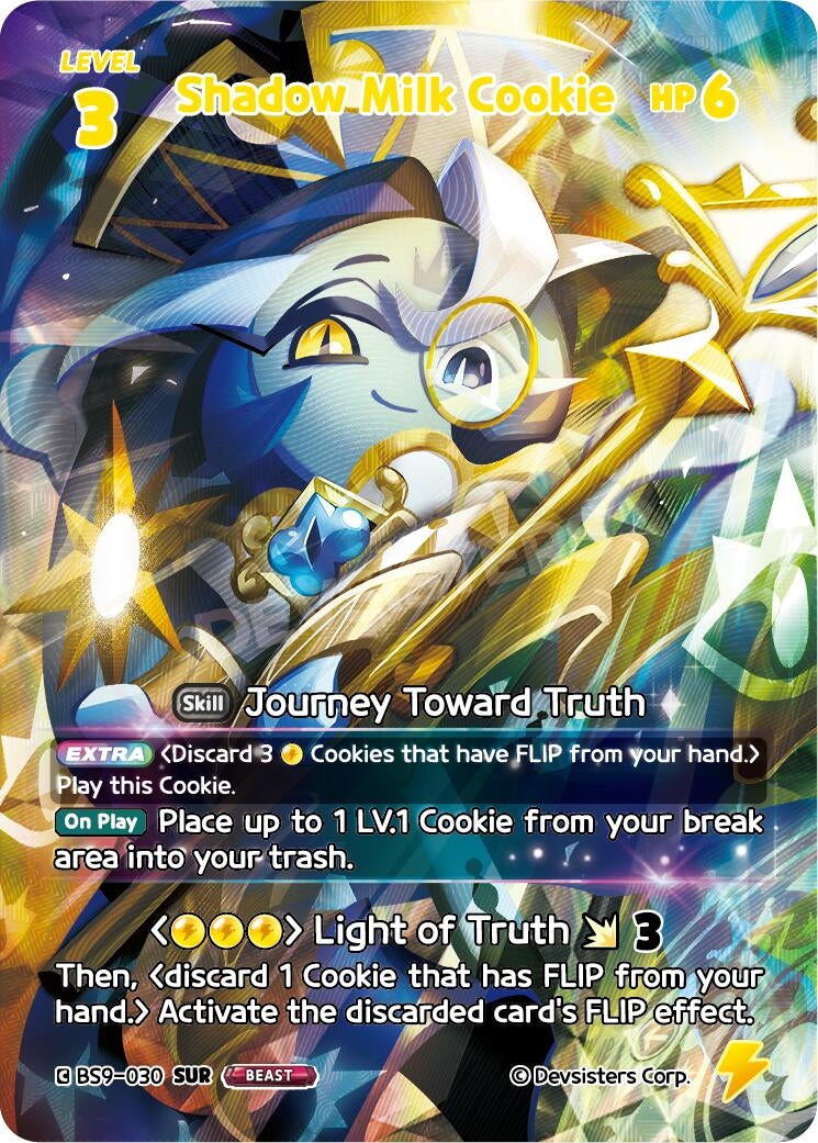 Image for Shadow Milk Cookie (030) (SUR) (BS9-030) (BS8-BS9) - CookieRun: Braverse TCG