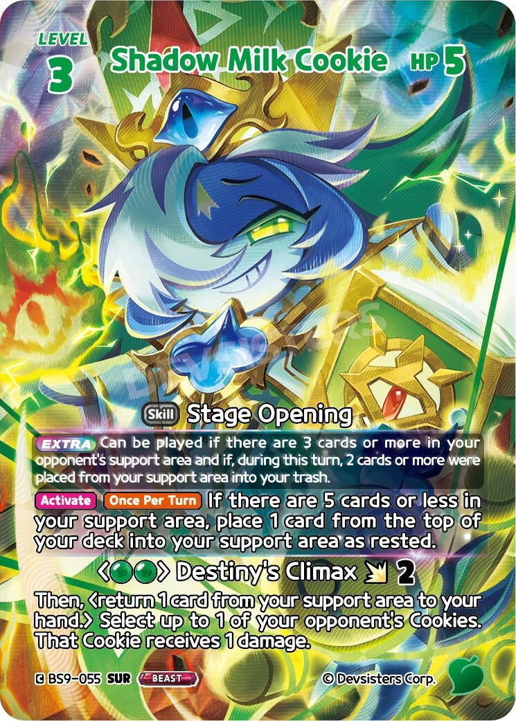 Image for Shadow Milk Cookie (055) (SUR) (BS9-055) (BS8-BS9) - CookieRun: Braverse TCG