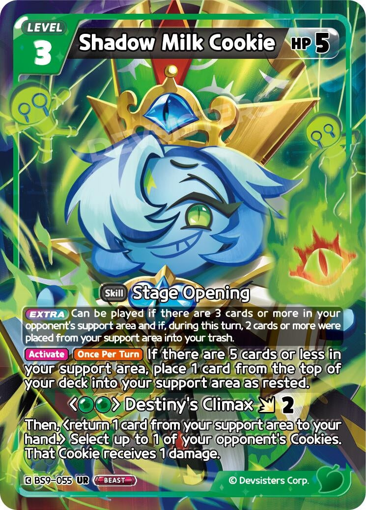 Image for Shadow Milk Cookie (055) (BS9-055) (BS8-BS9) - CookieRun: Braverse TCG