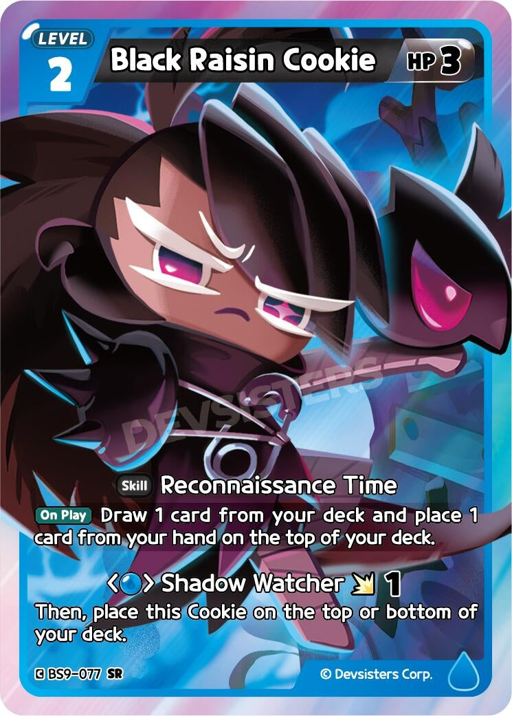 Image for Black Raisin Cookie (BS9-077) (BS8-BS9) - CookieRun: Braverse TCG