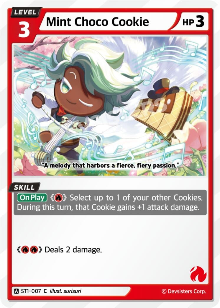 Image for Mint Choco Cookie (ST1-007) (ST1-ST5) - CookieRun: Braverse TCG