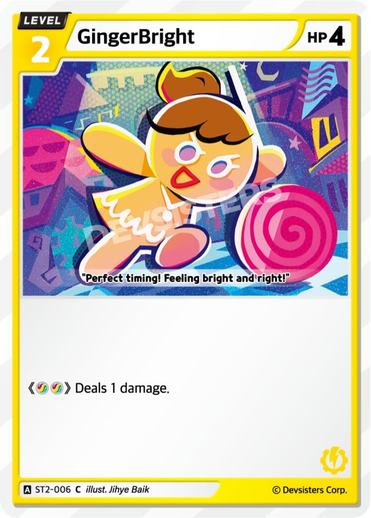 Image for GingerBright (006) (Ver. 2) (ST2-006) (ST1-ST5) - CookieRun: Braverse TCG