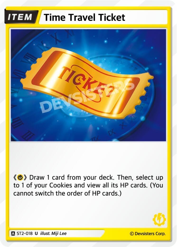 Image for Time Travel Ticket (ST2-018) (ST1-ST5) - CookieRun: Braverse TCG