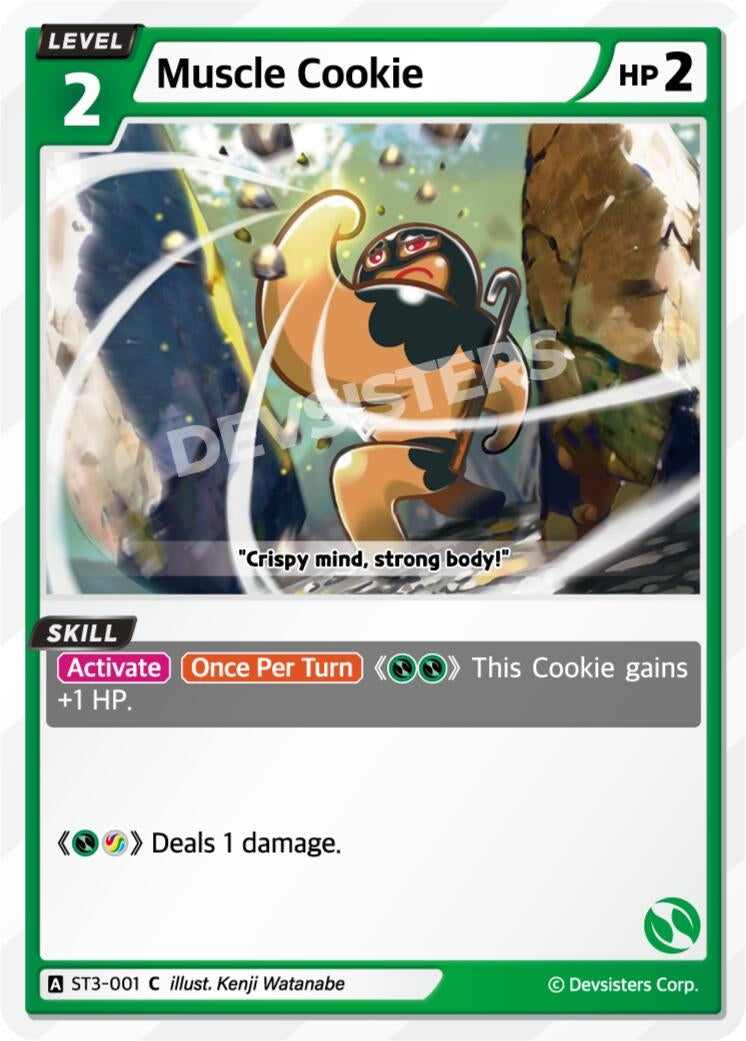 Image for Muscle Cookie (ST3-001) (ST1-ST5) - CookieRun: Braverse TCG