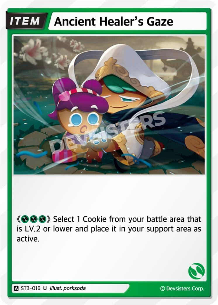 Image for Ancient Healer's Gaze (ST3-016) (ST1-ST5) - CookieRun: Braverse TCG