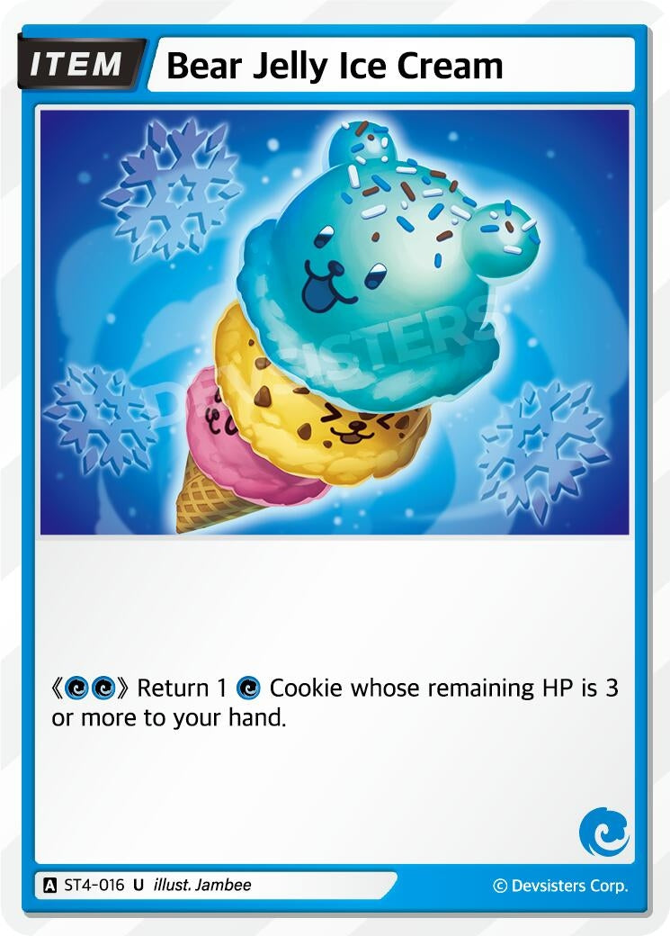 Image for Bear Jelly Ice Cream (ST4-016) (ST1-ST5) - CookieRun: Braverse TCG