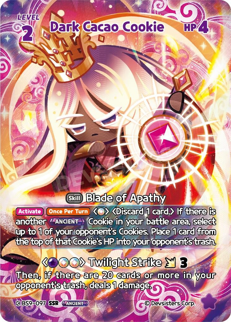 Image for Dark Cacao Cookie (SSR) (BS9-097) (BS8-BS9) - CookieRun: Braverse TCG