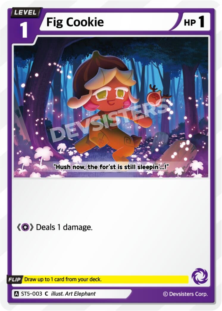 Image for Fig Cookie (ST5-003) (ST1-ST5) - CookieRun: Braverse TCG