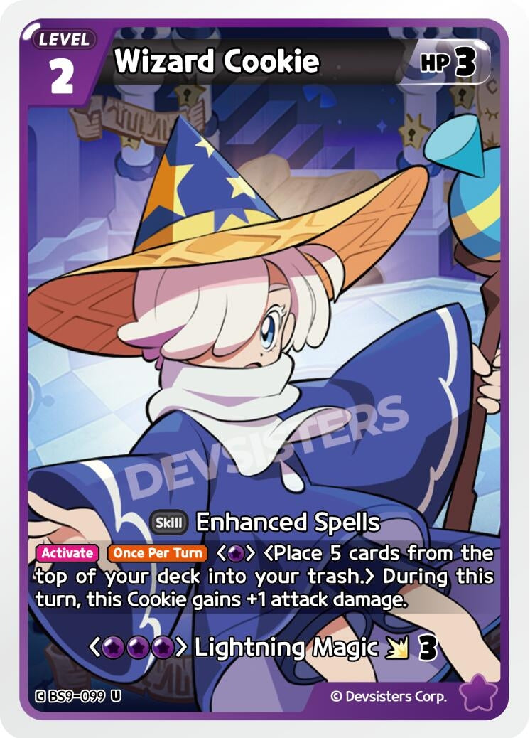 Image for Wizard Cookie (Ver. 2) (BS9-099) (BS8-BS9) - CookieRun: Braverse TCG