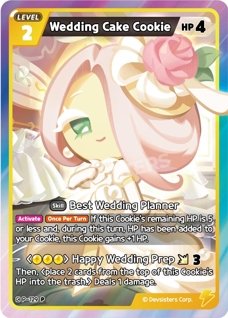 Image for Wedding Cake Cookie (P-129) (P) - CookieRun: Braverse TCG