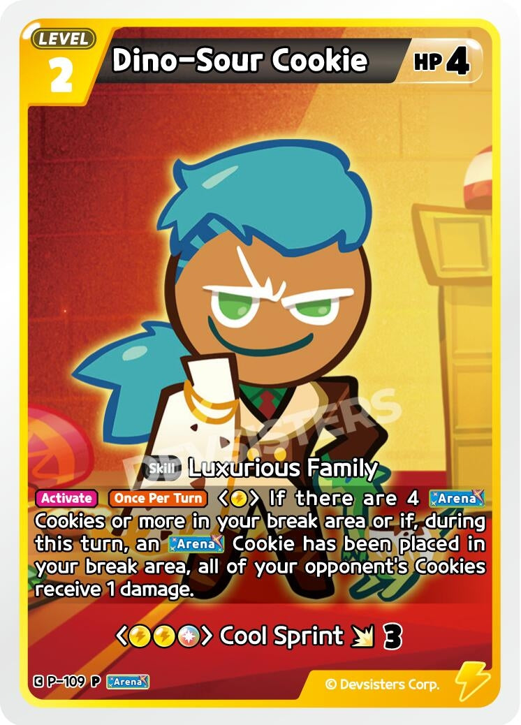 Image for Dino-Sour Cookie (P-109) (P) - CookieRun: Braverse TCG