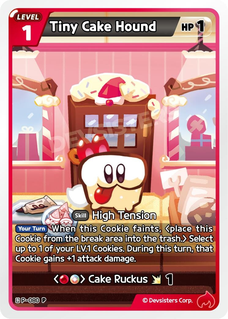 Image for Tiny Cake Hound (P-080) (P) - CookieRun: Braverse TCG