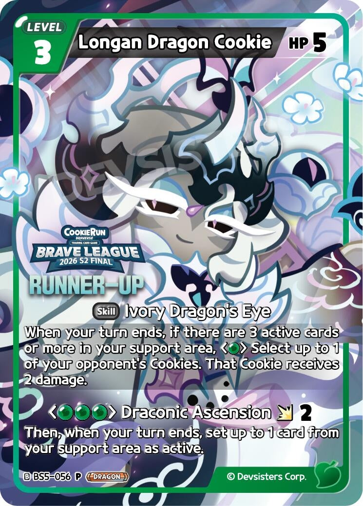 Image for Longan Dragon Cookie (Runner-up) (BS5-056) (P) - CookieRun: Braverse TCG