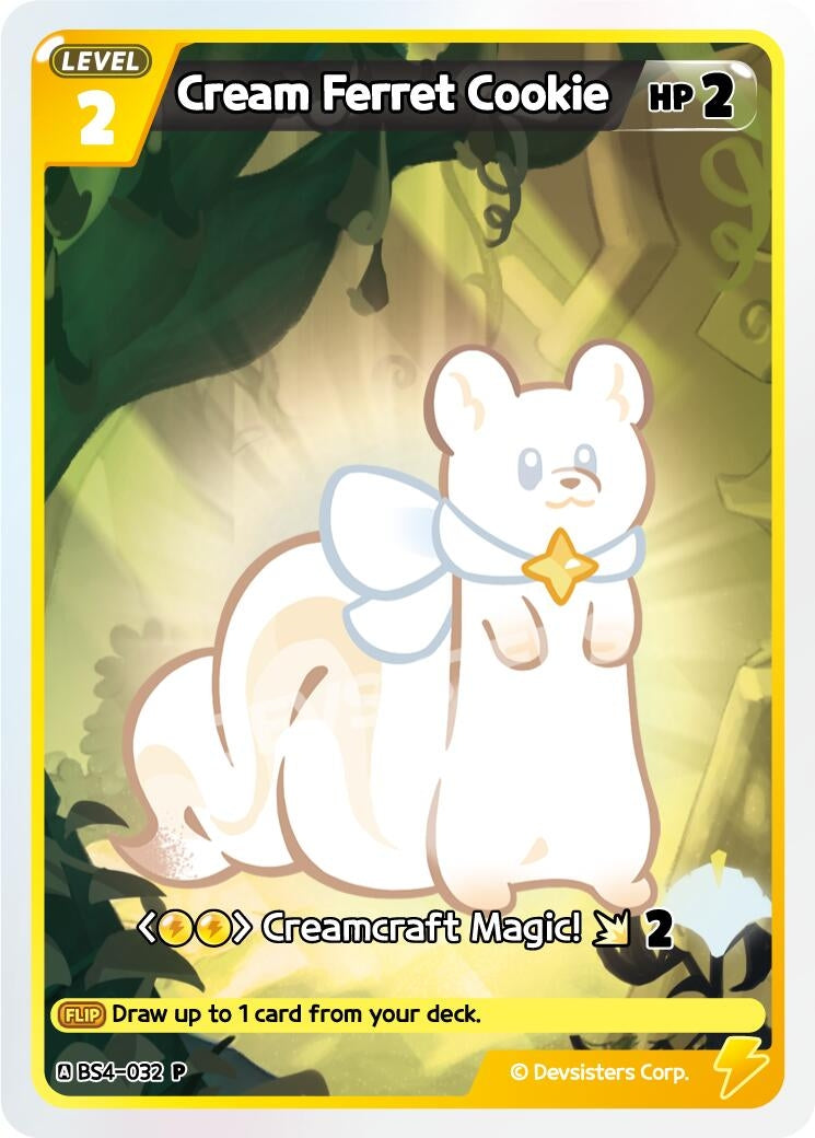 Image for Cream Ferret Cookie (032) (BS4-032) (P) - CookieRun: Braverse TCG
