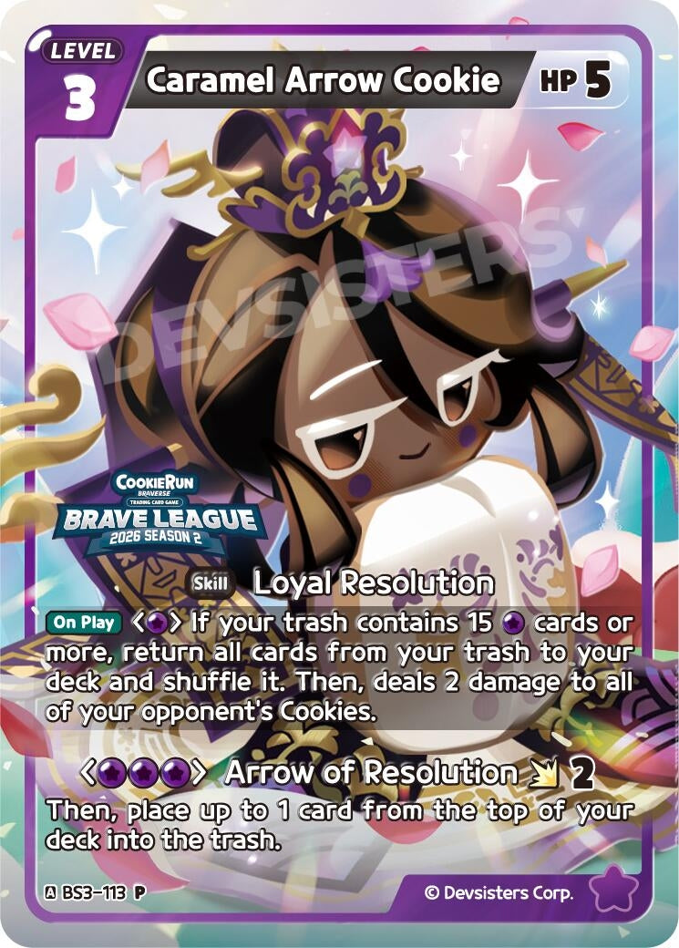 Image for Caramel Arrow Cookie (BS3-113) (P) - CookieRun: Braverse TCG