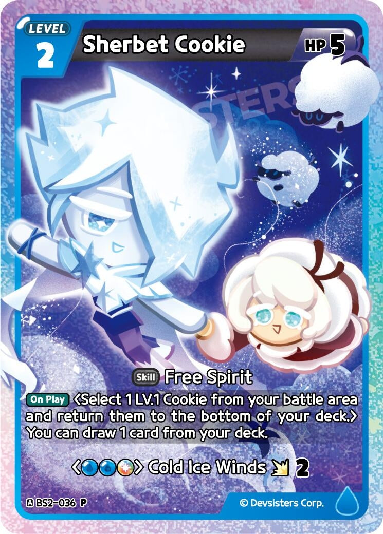 Image for Sherbet Cookie (036) (BS2-036) (P) - CookieRun: Braverse TCG