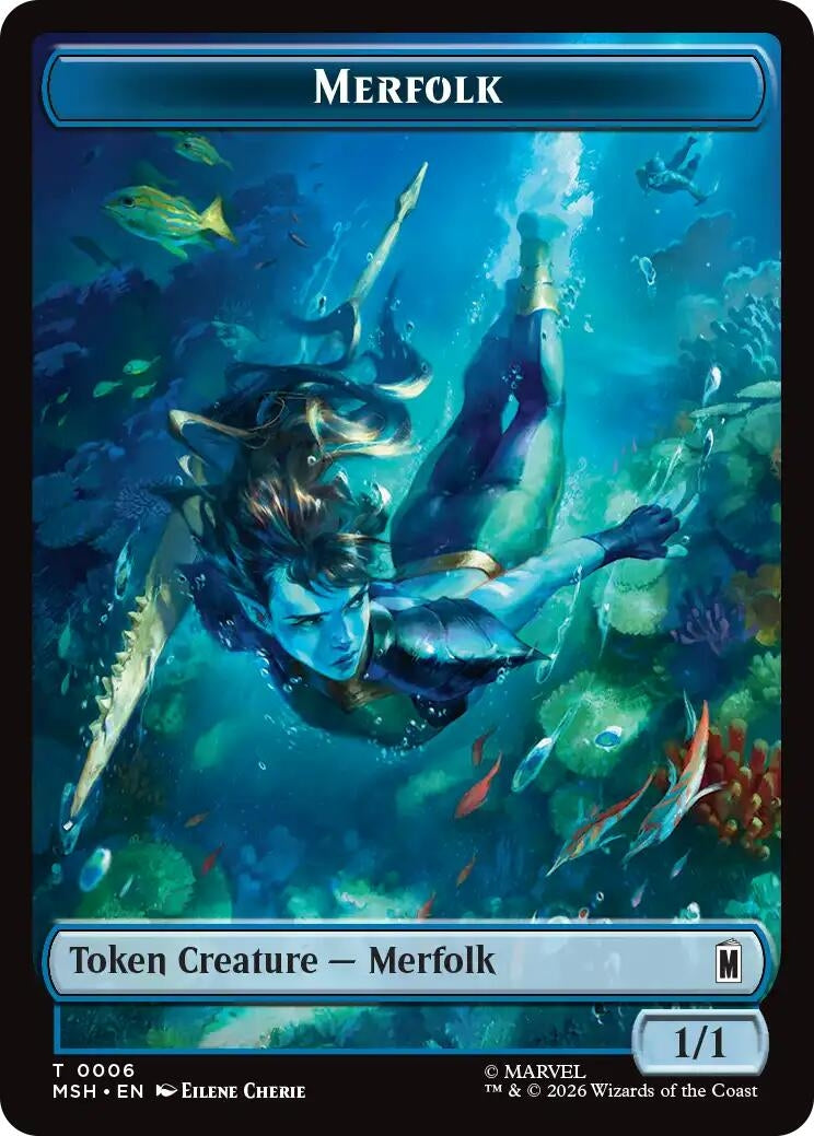Image for Merfolk // Doombot Double-Sided Token (006/018) (MSH) - Magic: The Gathering