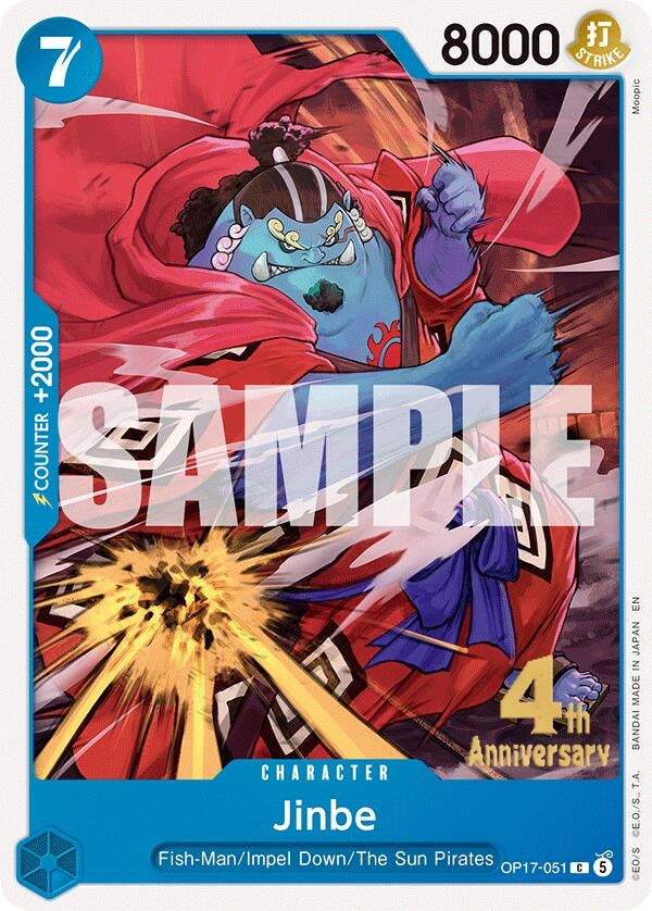 Image for Jinbe (051) (OP17-051) (OP17 RE) - One Piece Card Game