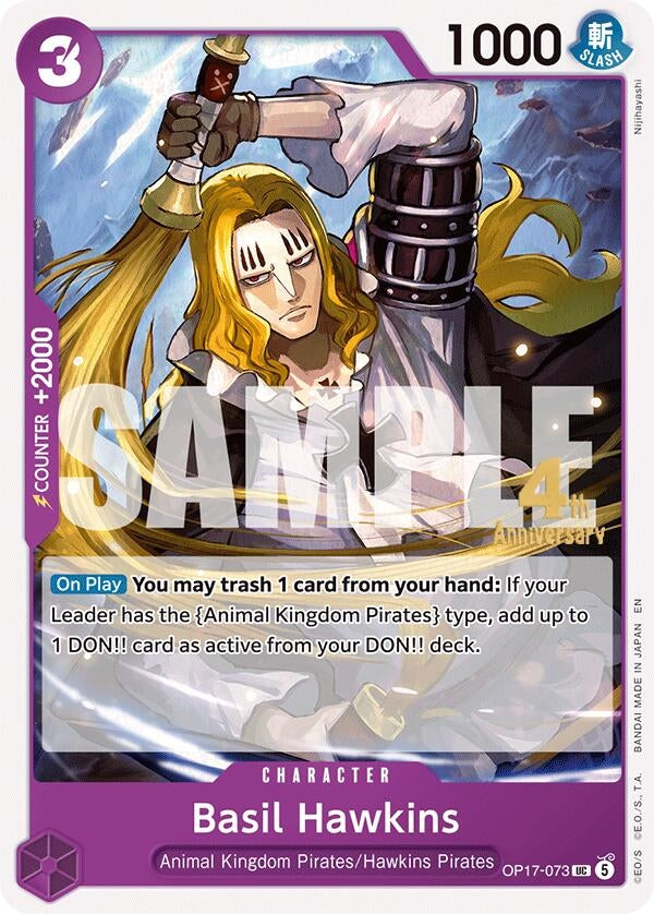 Image for Basil Hawkins (OP17-073) (OP17 RE) - One Piece Card Game