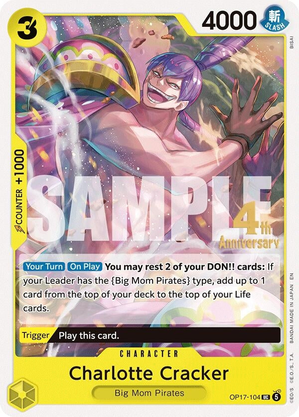 Image for Charlotte Cracker (OP17-104) (OP17 RE) - One Piece Card Game