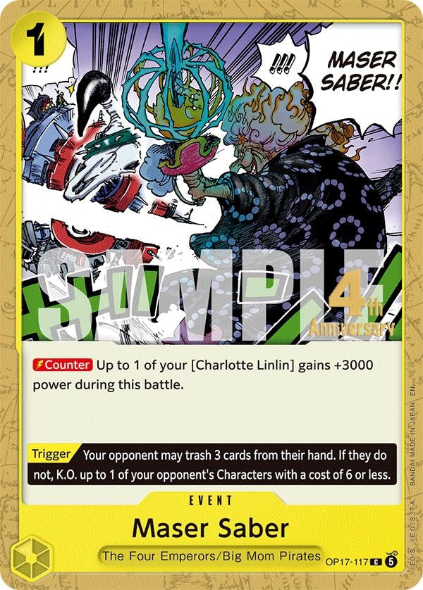 Image for Maser Saber (OP17-117) (OP17 RE) - One Piece Card Game
