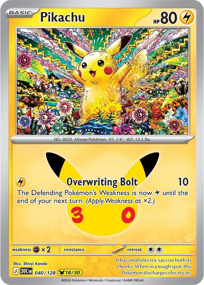 Image for Pikachu (040/128) (30C) - Pokemon
