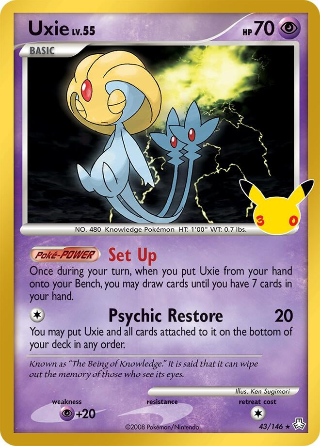 Image for Uxie (43/146) (30C) - Pokemon