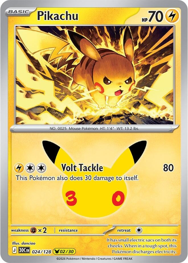 Image for Pikachu (024/128) (30C) - Pokemon